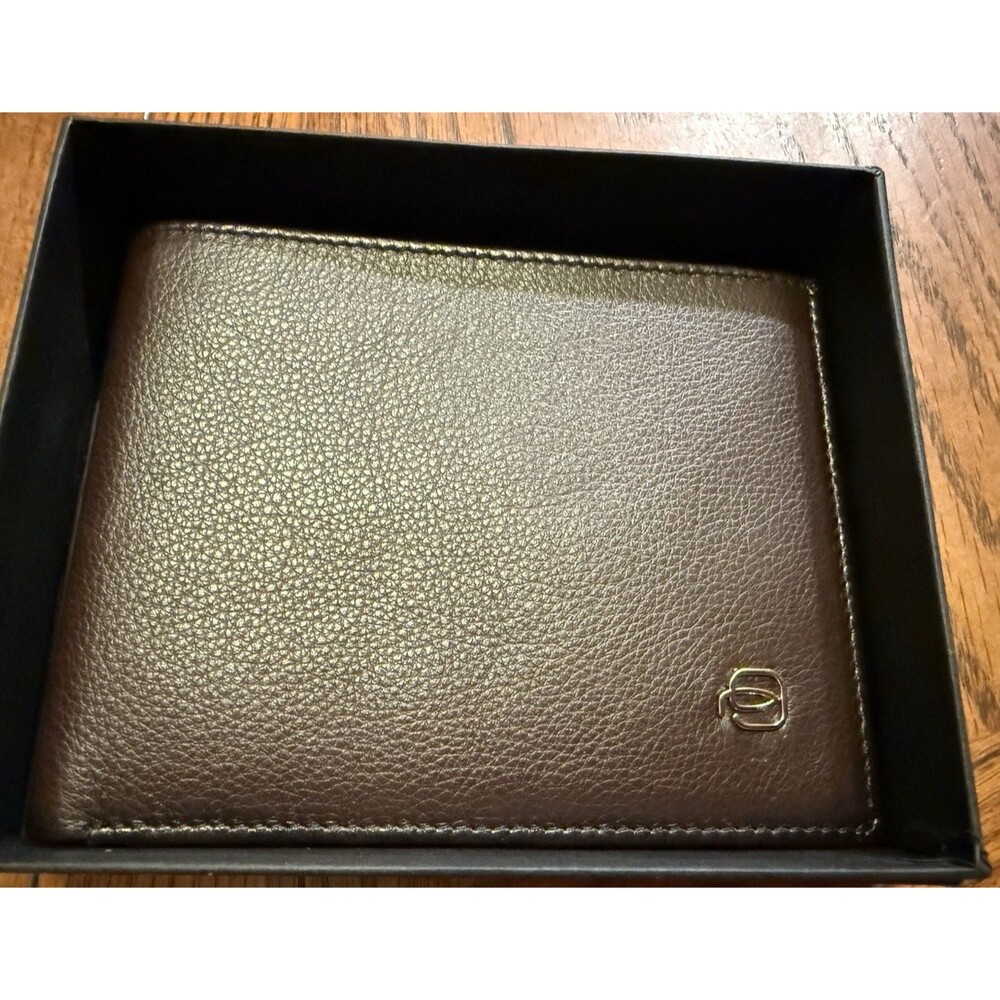 Piquadro Men’s Wallet 12 Card Slots RFID Block 12PU1241ED/TM Dark Brown